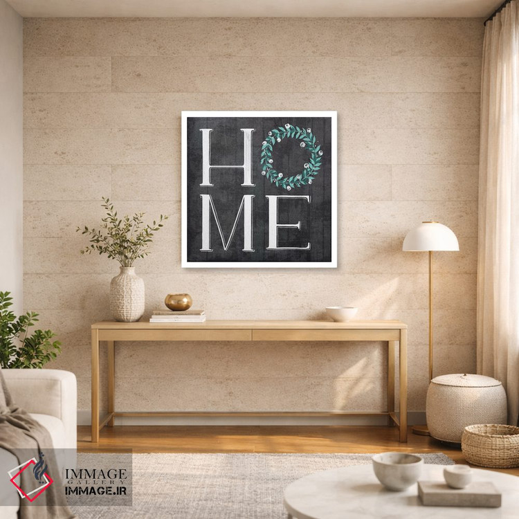 تابلو مدرن "خانه مزرعه هر روز، شخم و رنگ فیروزه ای ۲" اثر لونی هریس - D3W