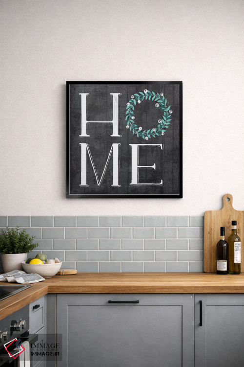 تابلو مدرن "خانه مزرعه هر روز، شخم و رنگ فیروزه ای ۲" اثر لونی هریس - D6B