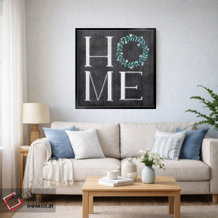 تابلو مدرن "خانه مزرعه هر روز، شخم و رنگ فیروزه ای ۲" اثر لونی هریس - D5B