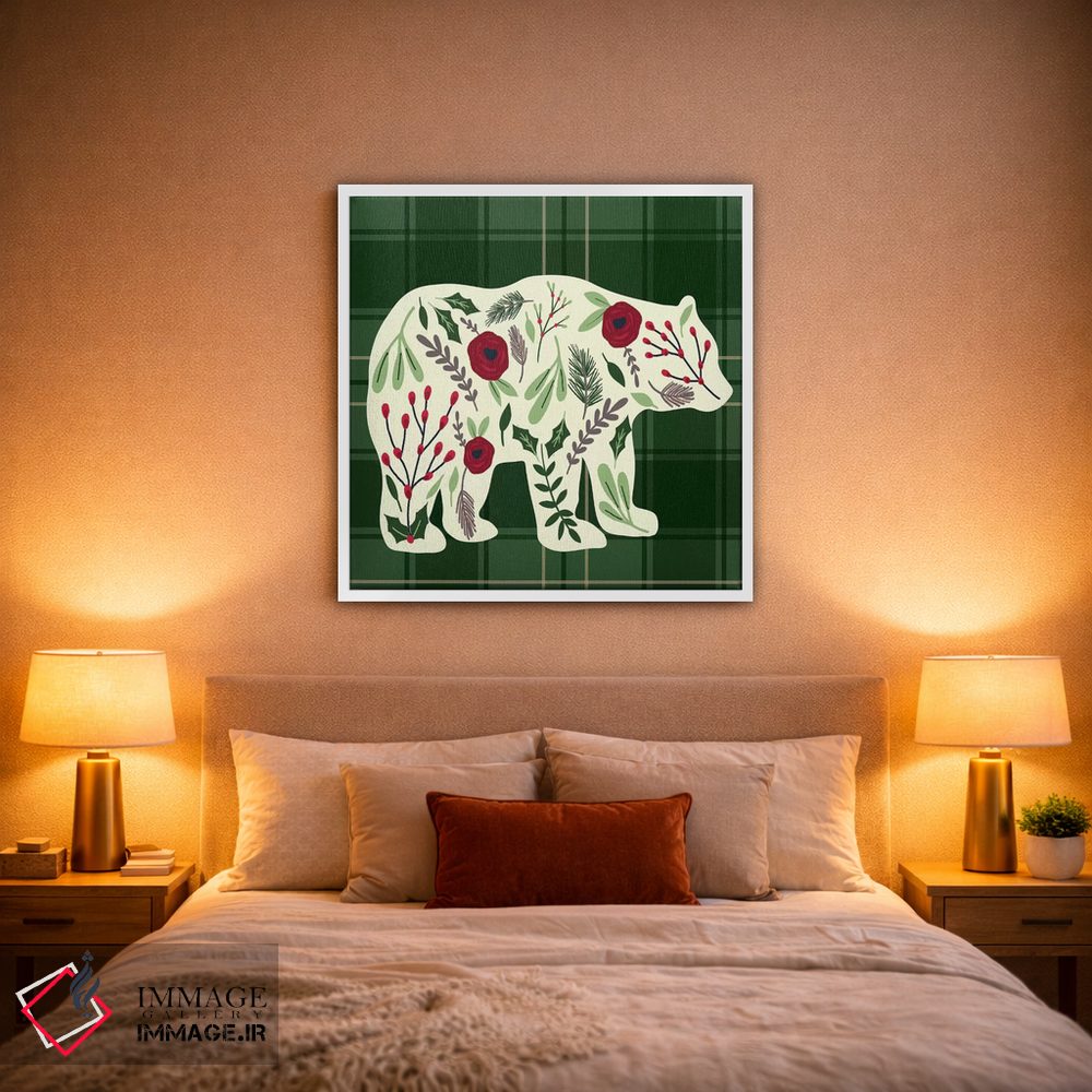 تابلو دکوراتیو "کلبه دنج کریسمس ۱" اثر لوییز آلن - D1W