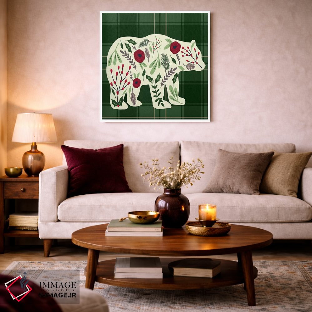 تابلو دکوراتیو "کلبه دنج کریسمس ۱" اثر لوییز آلن - D3W