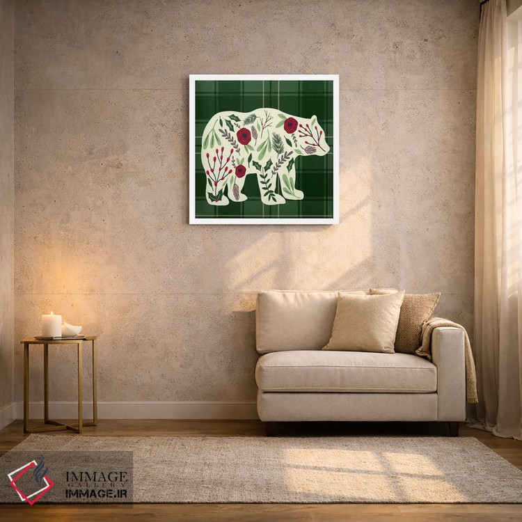 تابلو دکوراتیو "کلبه دنج کریسمس ۱" اثر لوییز آلن - D2W