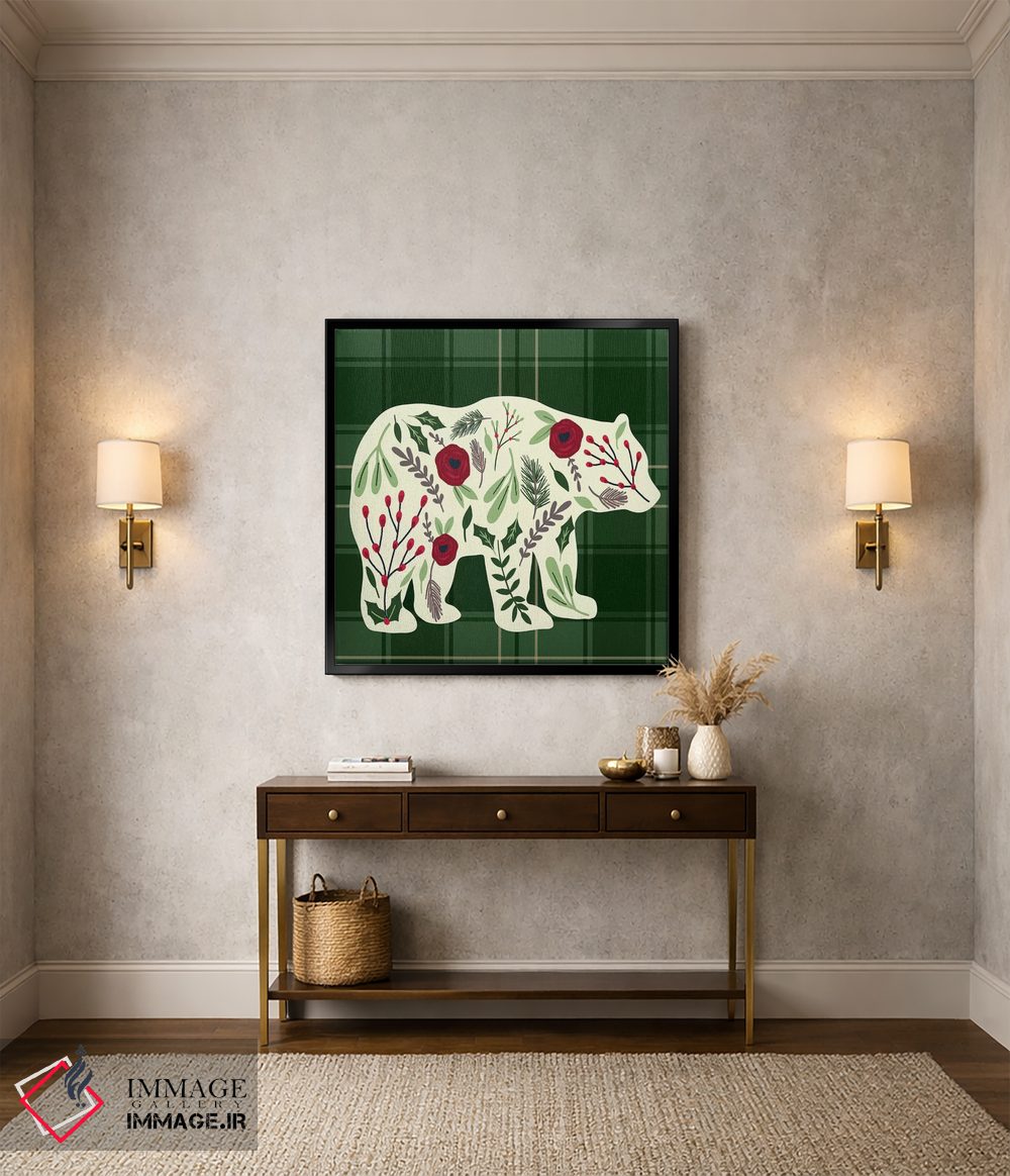 تابلو دکوراتیو "کلبه دنج کریسمس ۱" اثر لوییز آلن - D4B