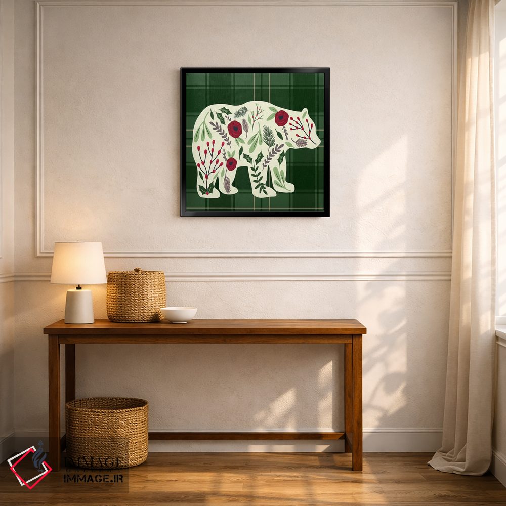 تابلو دکوراتیو "کلبه دنج کریسمس ۱" اثر لوییز آلن - D6B