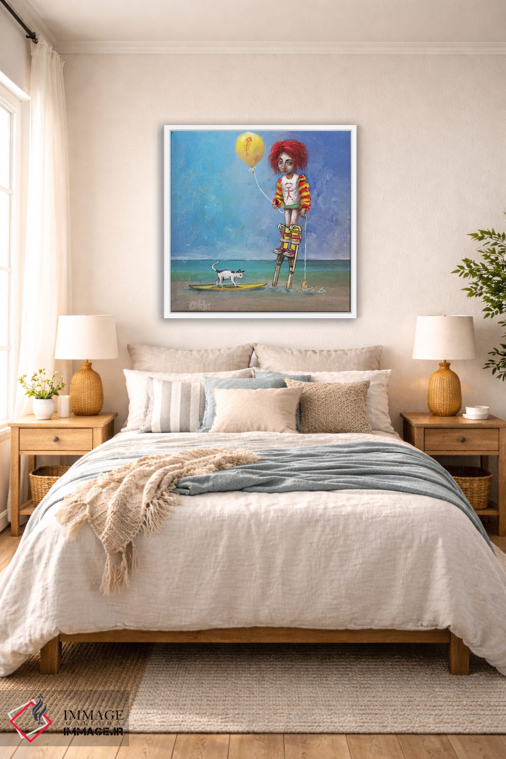 تابلو دکوراتیو "ماهی گربه" اثر لیت او'مالی - D5W