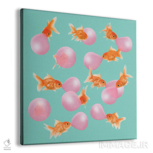 تابلو دکوراتیو "ماهی گلی آدامس بازی" اثر یوناس لوس - نمای پرسپکتیو محصول