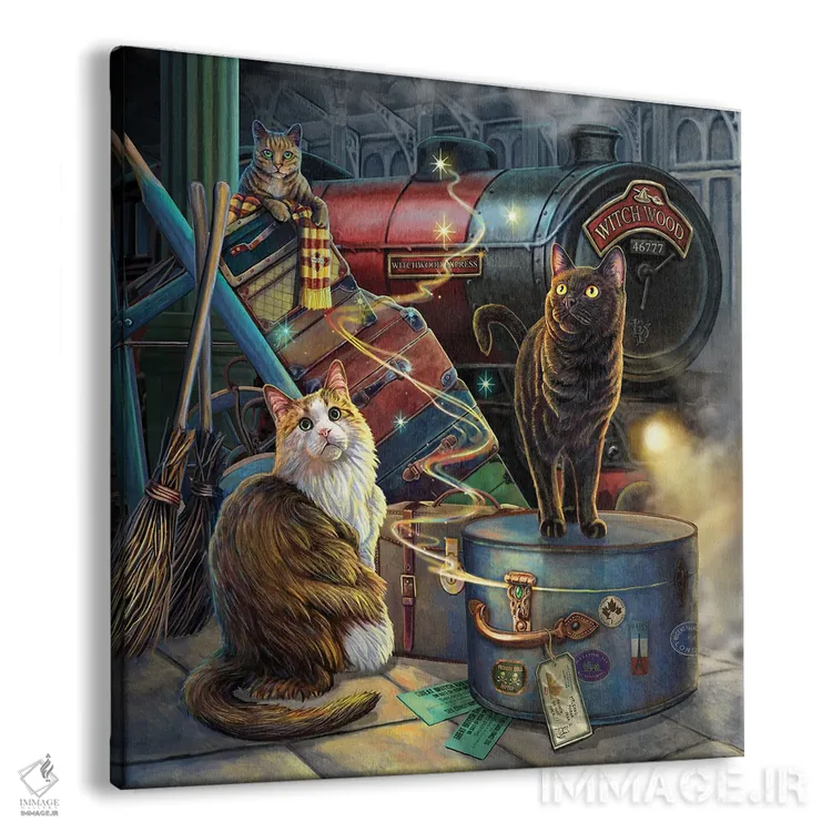 تابلو دکوراتیو "اکسپرس جنگل جادو" اثر لیزا پارکر - نمای پرسپکتیو محصول