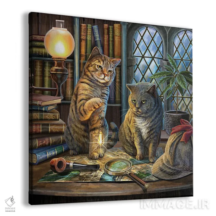 تابلو دکوراتیو "پورلاک هولمز، مربع" اثر لیزا پارکر - نمای پرسپکتیو محصول