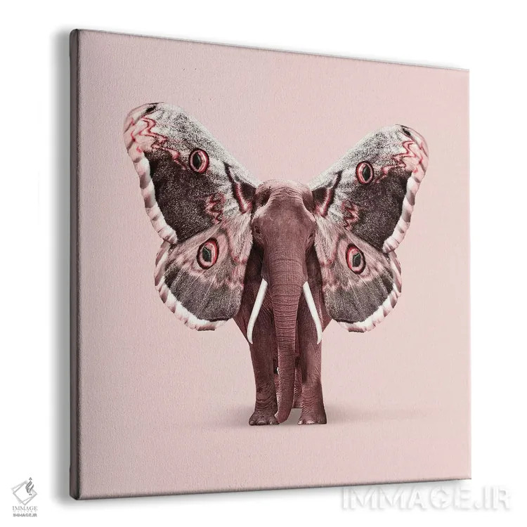 تابلو دکوراتیو "فیل بال دار " اثر یوناس لوس - نمای پرسپکتیو محصول