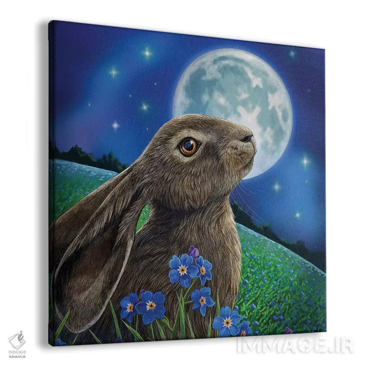 تابلو دکوراتیو "ماه نگر" اثر لیزا پارکر - نمای پرسپکتیو محصول