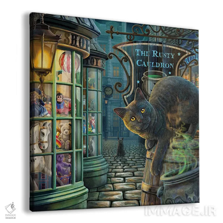 تابلو دکوراتیو "دیگ زنگ زده" اثر لیزا پارکر - نمای پرسپکتیو محصول