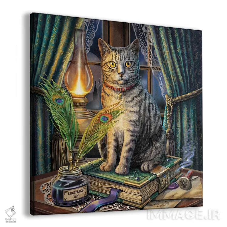 تابلو دکوراتیو "کتاب سایه ها" اثر لیزا پارکر - نمای پرسپکتیو محصول