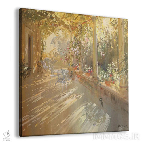 تابلو دکوراتیو "زیر سایبان" اثر لوران پارسلیه - نمای پرسپکتیو محصول