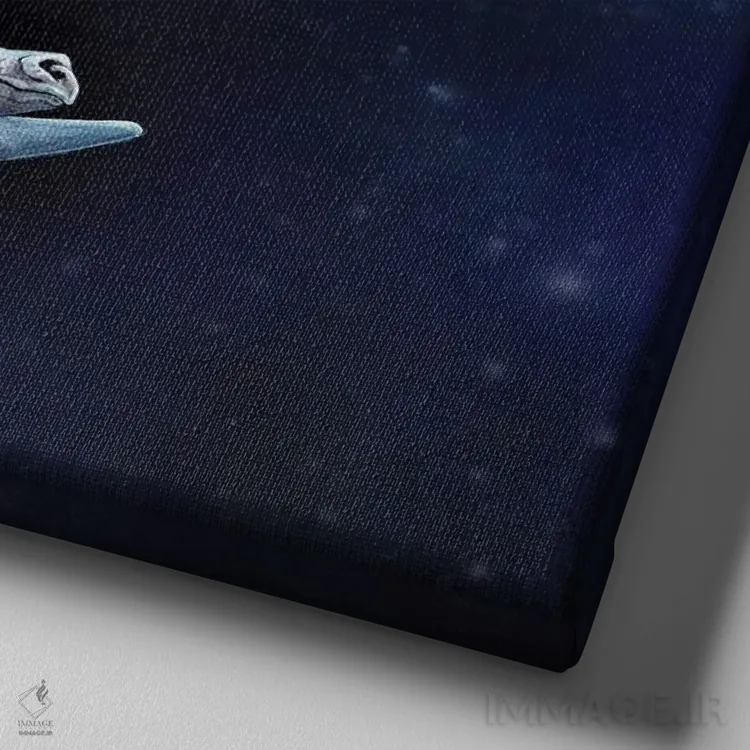 تابلو دکوراتیو "رویاهای شیرین" اثر لیزا پارکر - نمای نزدیک بافت بوم