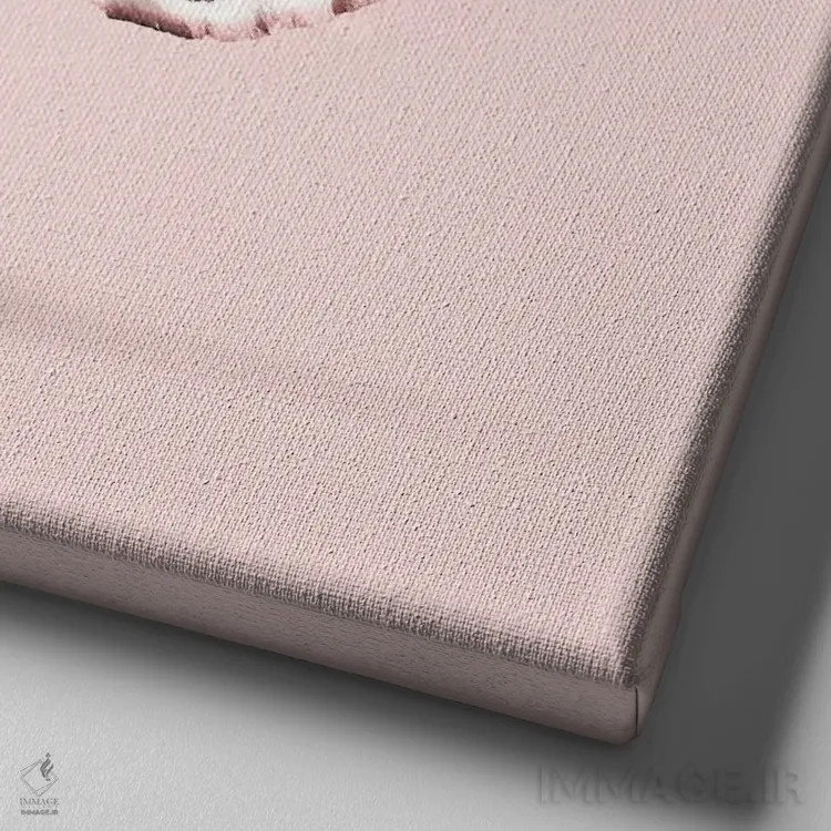 تابلو دکوراتیو "فیل بال دار " اثر یوناس لوس - نمای نزدیک بافت بوم