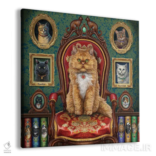 تابلو دکوراتیو "دیوانه وار عاشق گربه ها" اثر لیزا پارکر - نمای پرسپکتیو محصول