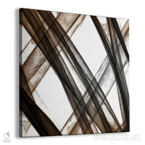 تابلو مینیمال "راه های متقاطع ۳" اثر آلونزو ساندرز - نمای پرسپکتیو محصول