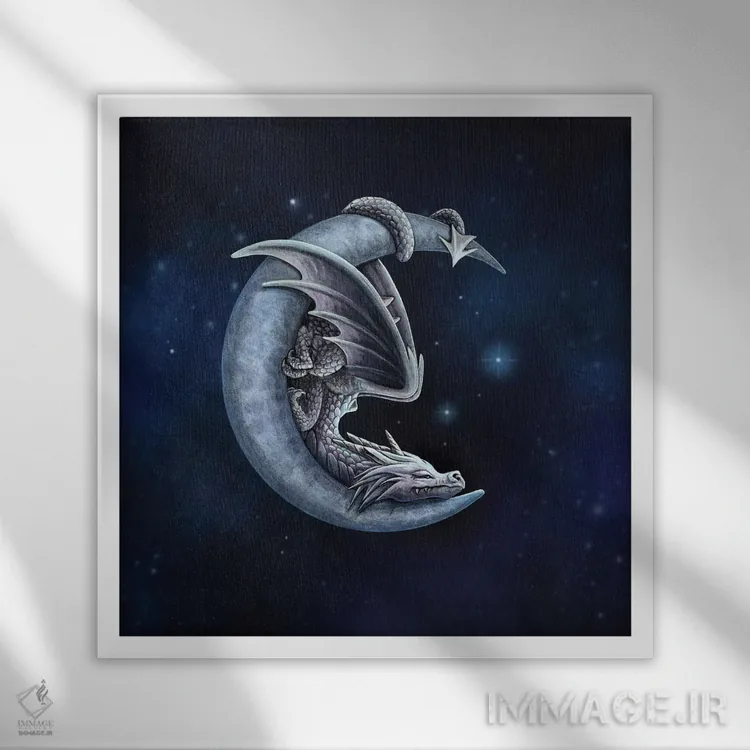 تابلو دکوراتیو "رویاهای شیرین" اثر لیزا پارکر - نمای قابدار سفید