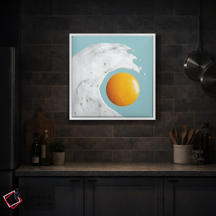 تابلو مینیمال "موج تخم مرغ" اثر یوناس لوس - D2W