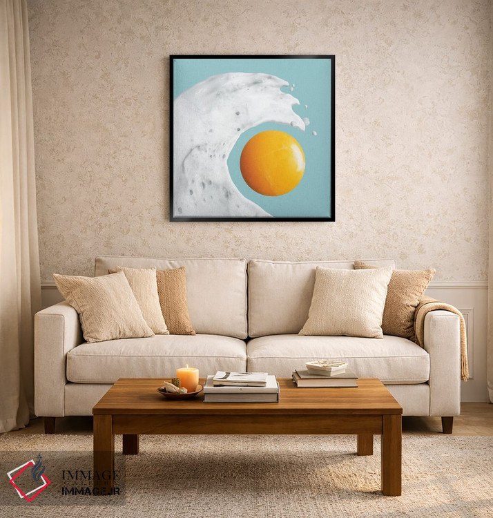 تابلو مینیمال "موج تخم مرغ" اثر یوناس لوس - D3B