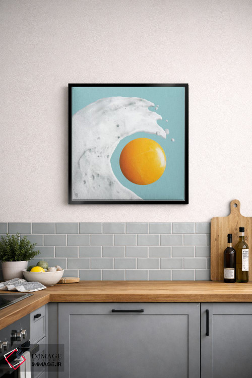 تابلو مینیمال "موج تخم مرغ" اثر یوناس لوس - D5B