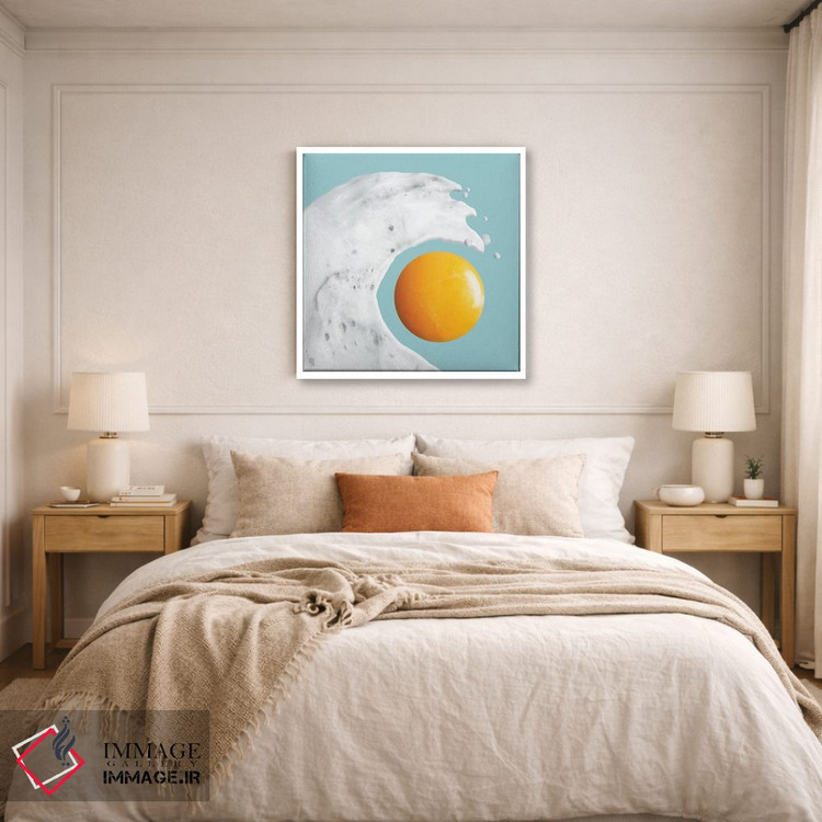 تابلو مینیمال "موج تخم مرغ" اثر یوناس لوس - D6W