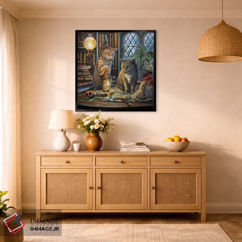 تابلو دکوراتیو "پورلاک هولمز، مربع" اثر لیزا پارکر - D1B