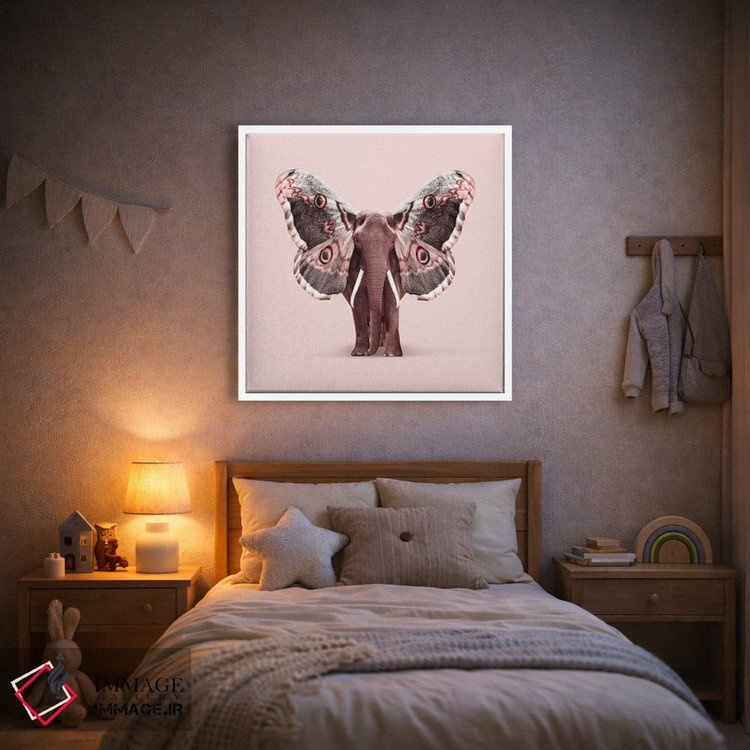 تابلو دکوراتیو "فیل بال دار " اثر یوناس لوس - D1W