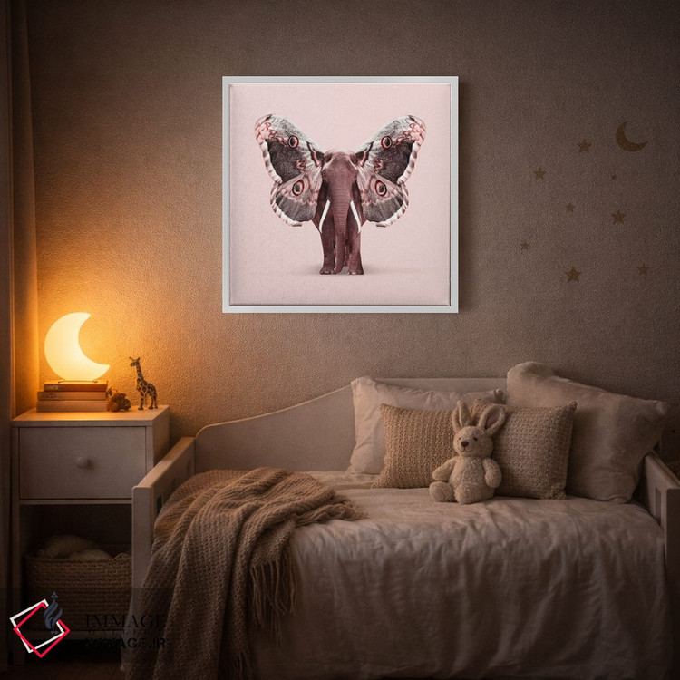 تابلو دکوراتیو "فیل بال دار " اثر یوناس لوس - D3W