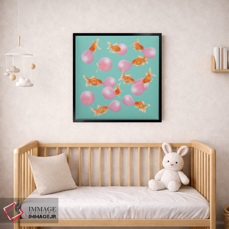 تابلو دکوراتیو "ماهی گلی آدامس بازی" اثر یوناس لوس - D1B