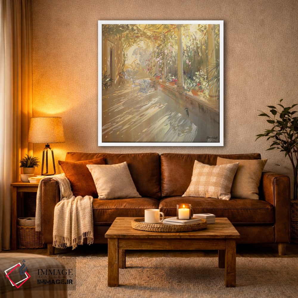 تابلو دکوراتیو "زیر سایبان" اثر لوران پارسلیه - D1W