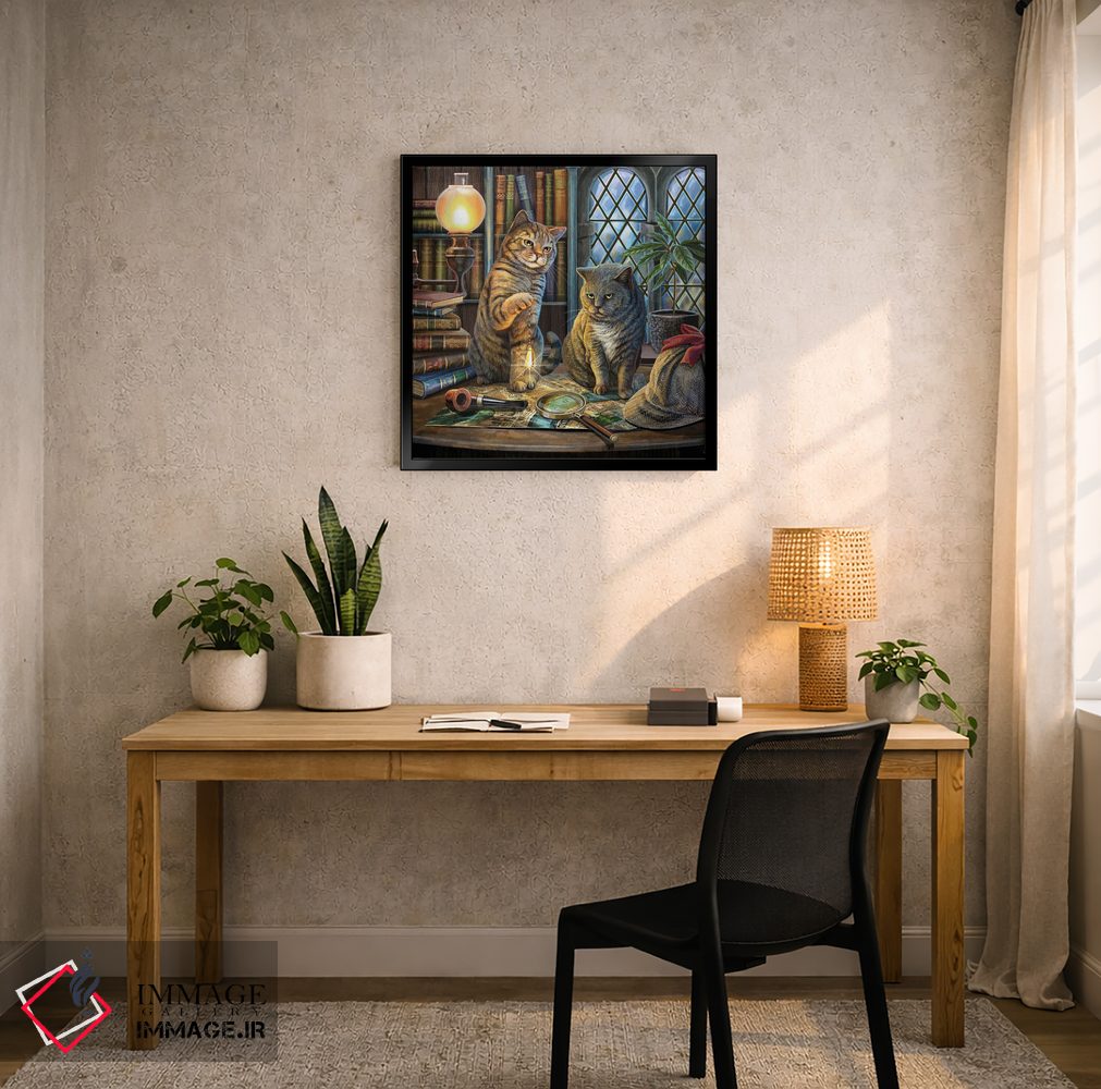 تابلو دکوراتیو "پورلاک هولمز، مربع" اثر لیزا پارکر - D6B