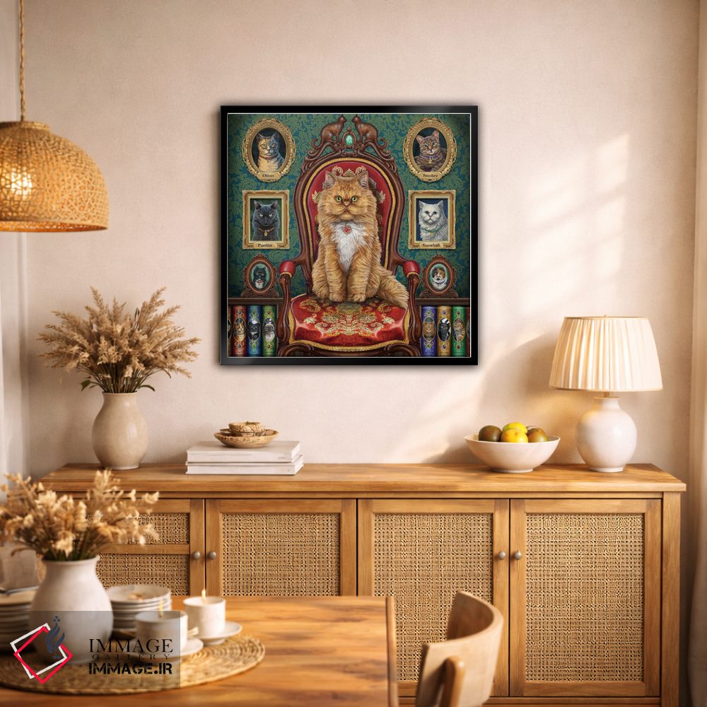 تابلو دکوراتیو "دیوانه وار عاشق گربه ها" اثر لیزا پارکر - D1B