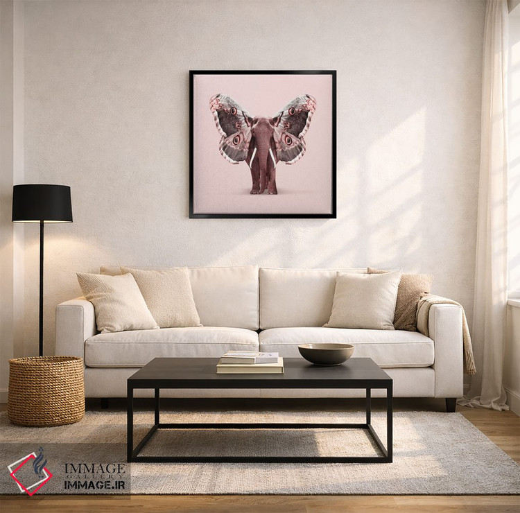 تابلو دکوراتیو "فیل بال دار " اثر یوناس لوس - D5B
