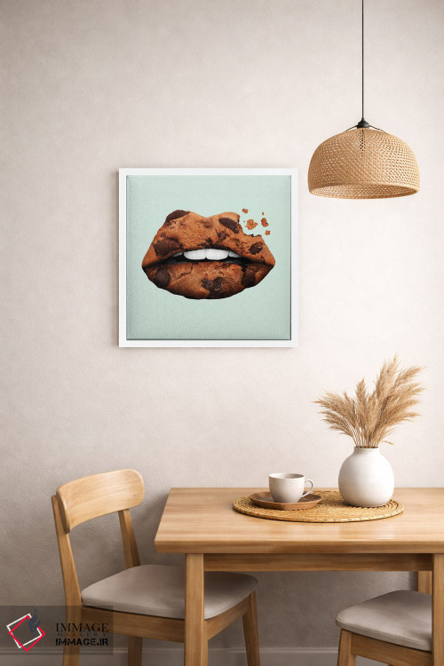 تابلو دکوراتیو "لب های کوکی" اثر یوناس لوس - D1W