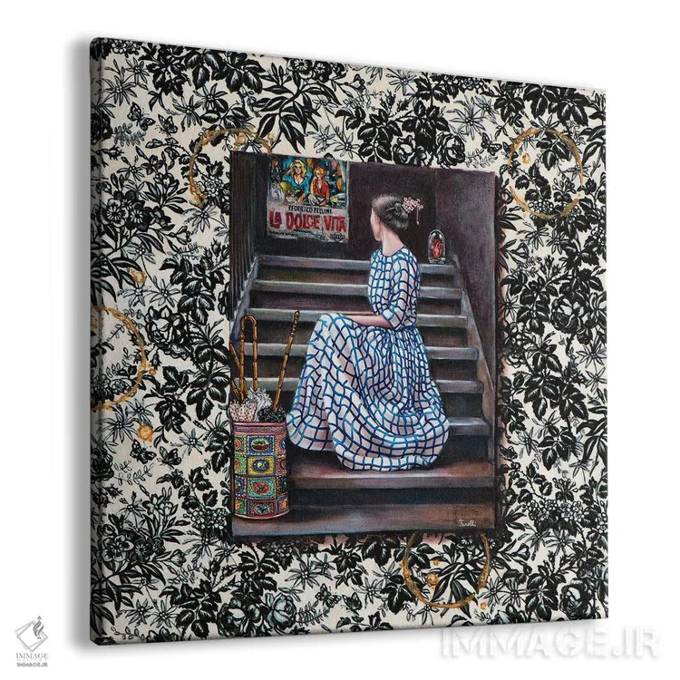 تابلو دکوراتیو "زندگی شیرین " اثر لیوا پاکالنه فانلی - نمای پرسپکتیو محصول