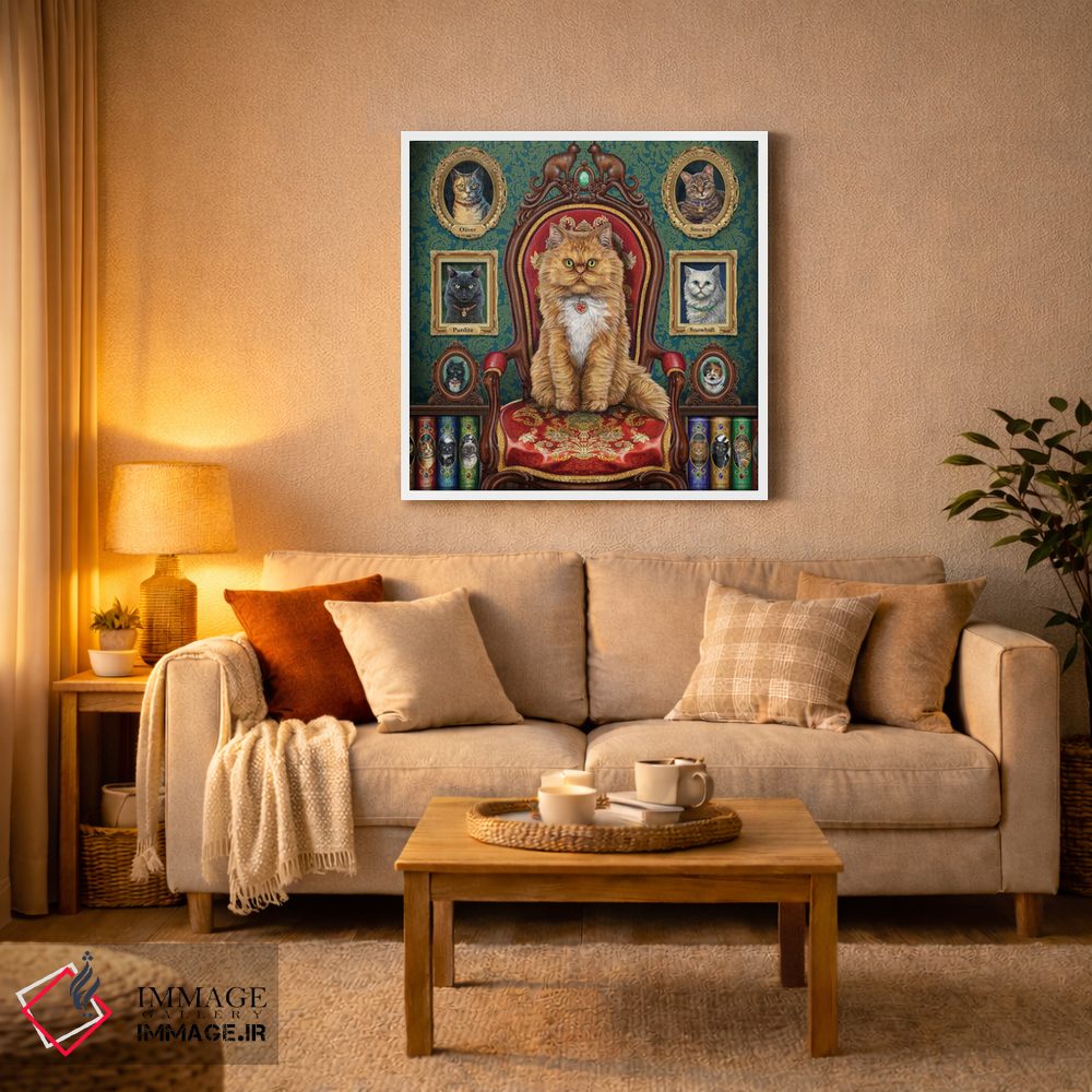 تابلو دکوراتیو "دیوانه وار عاشق گربه ها" اثر لیزا پارکر - D2W