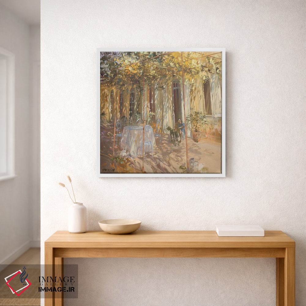 تابلو دکوراتیو "میز در باغ" اثر لوران پارسلیه - D1W