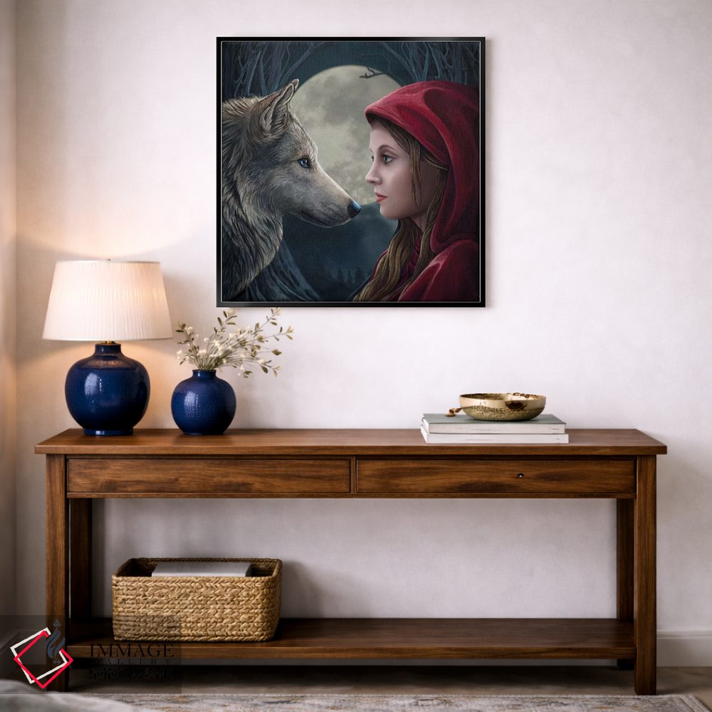 تابلو دکوراتیو "مسحور ماه، مربع" اثر لیزا پارکر - D3B