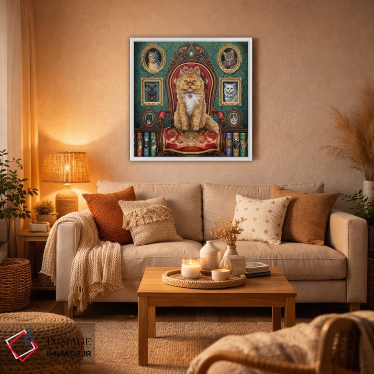 تابلو دکوراتیو "دیوانه وار عاشق گربه ها" اثر لیزا پارکر - D4W