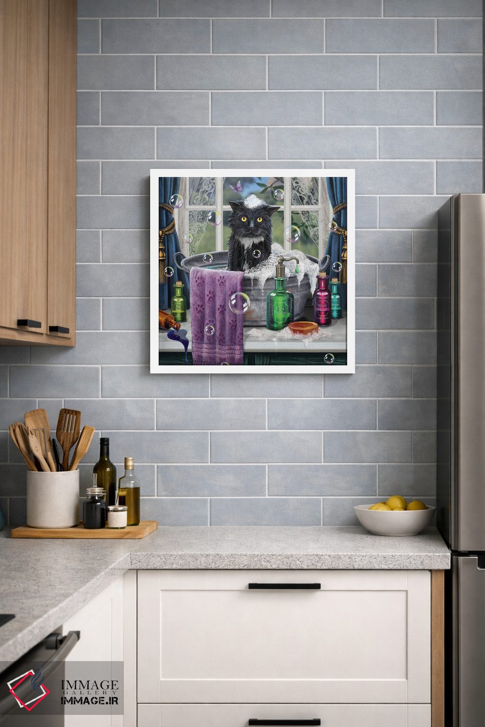 تابلو دکوراتیو "زمان حمام" اثر لیزا پارکر - D3W