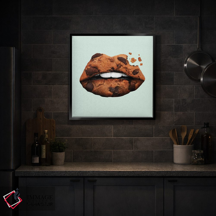 تابلو دکوراتیو "لب های کوکی" اثر یوناس لوس - D5B