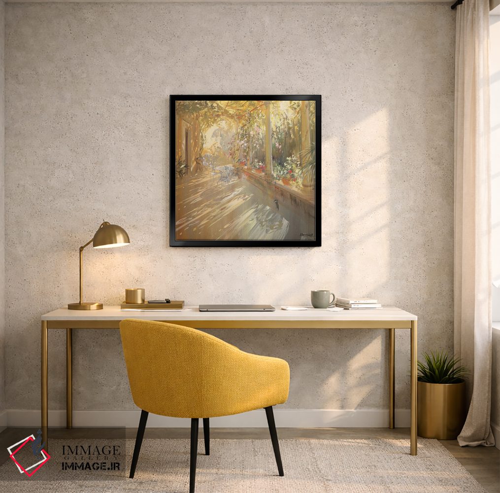 تابلو دکوراتیو "زیر سایبان" اثر لوران پارسلیه - D5B