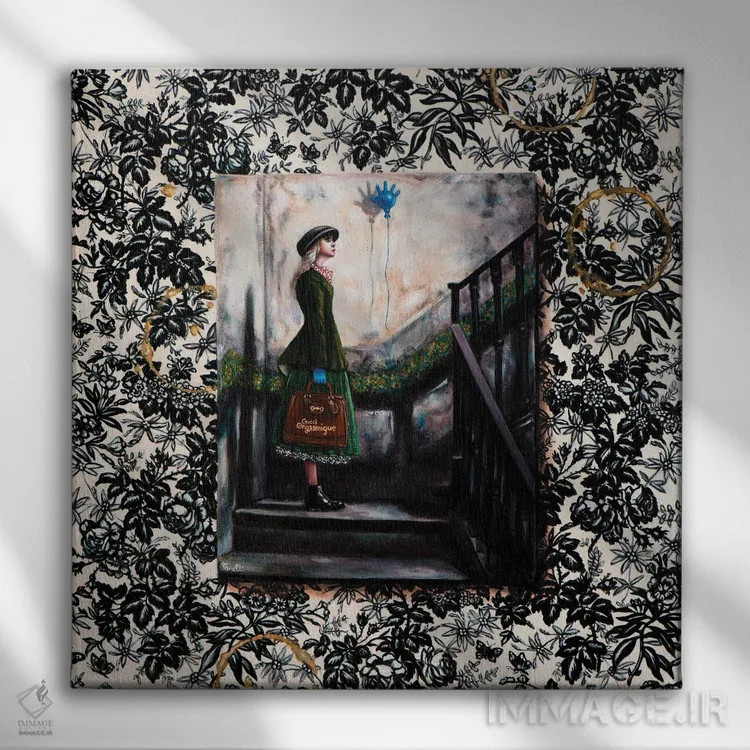 تابلو دکوراتیو "ارگاسمیک " اثر لیوا پاکالنه فانلی - نمای روبهرو روی دیوار