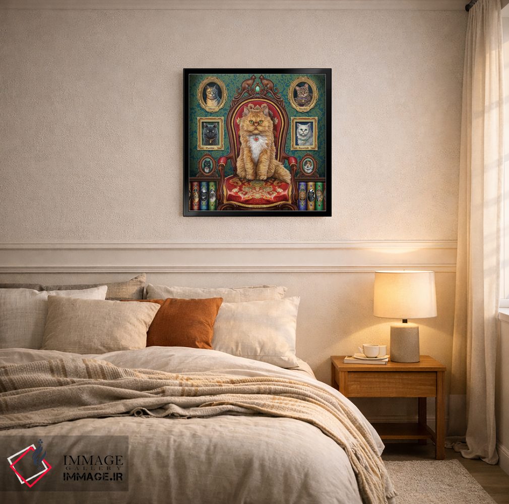 تابلو دکوراتیو "دیوانه وار عاشق گربه ها" اثر لیزا پارکر - D5B