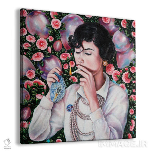 تابلو دکوراتیو "کوکو" اثر لیوا پاکالنه فانلی - نمای پرسپکتیو محصول