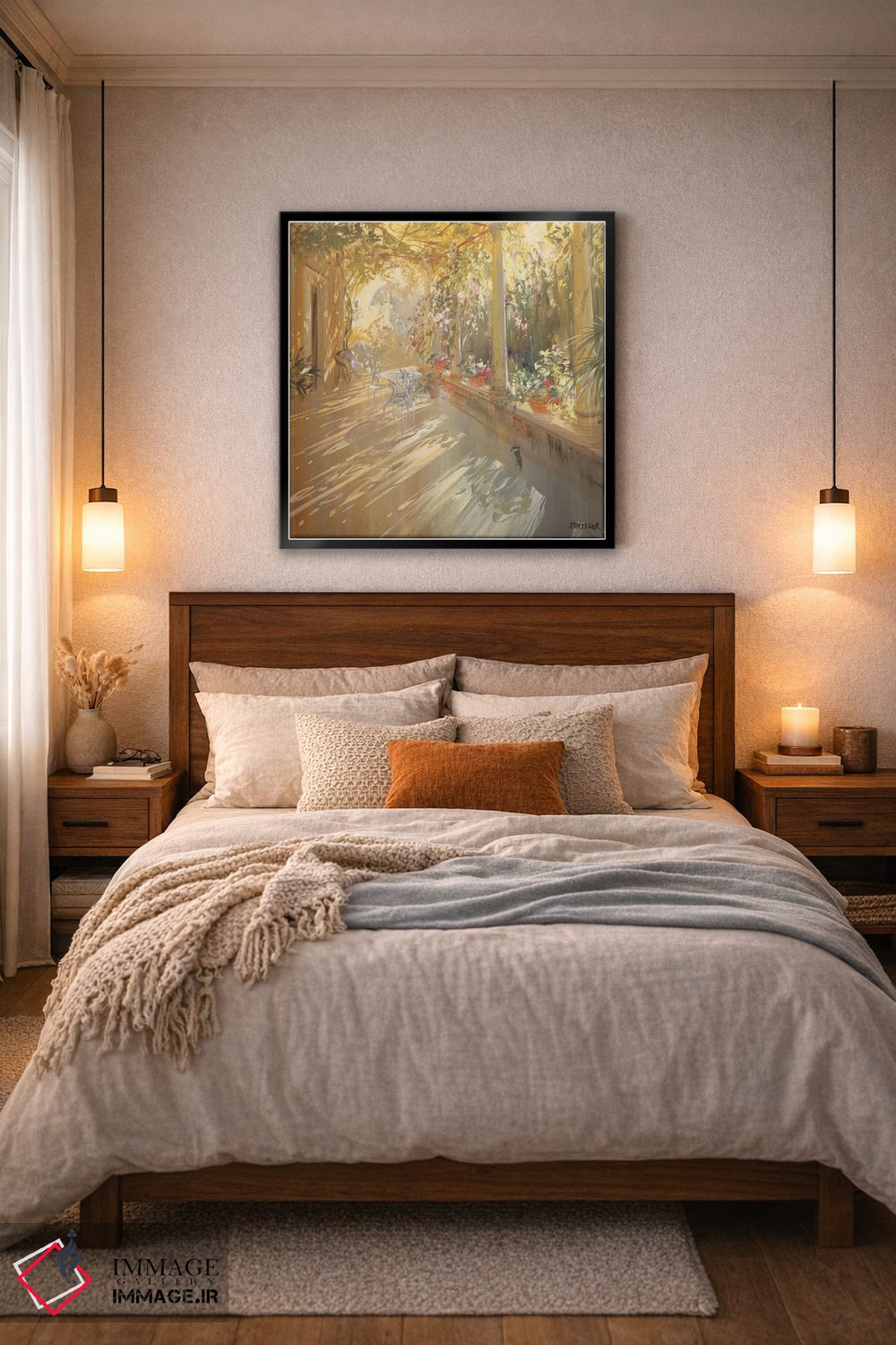 تابلو دکوراتیو "زیر سایبان" اثر لوران پارسلیه - D6B