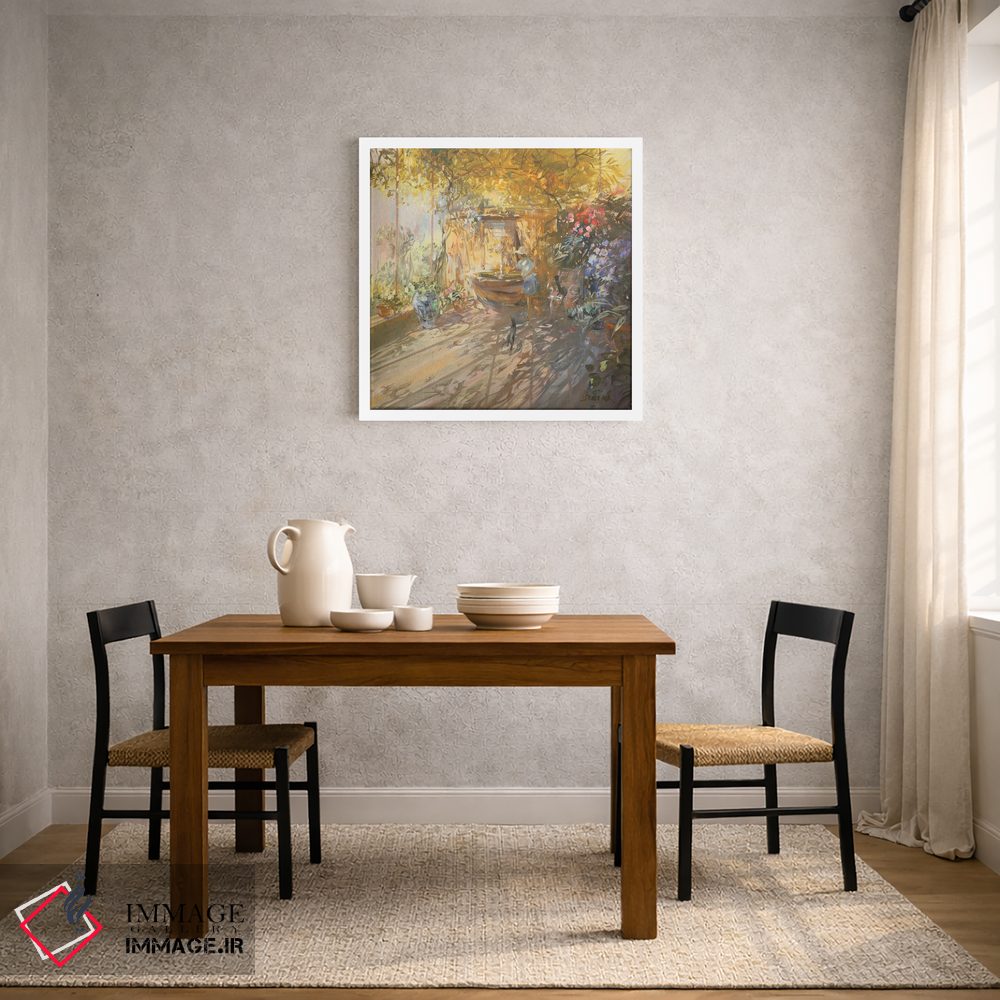 تابلو دکوراتیو "چشمه زیر سایبان" اثر لوران پارسلیه - D2W