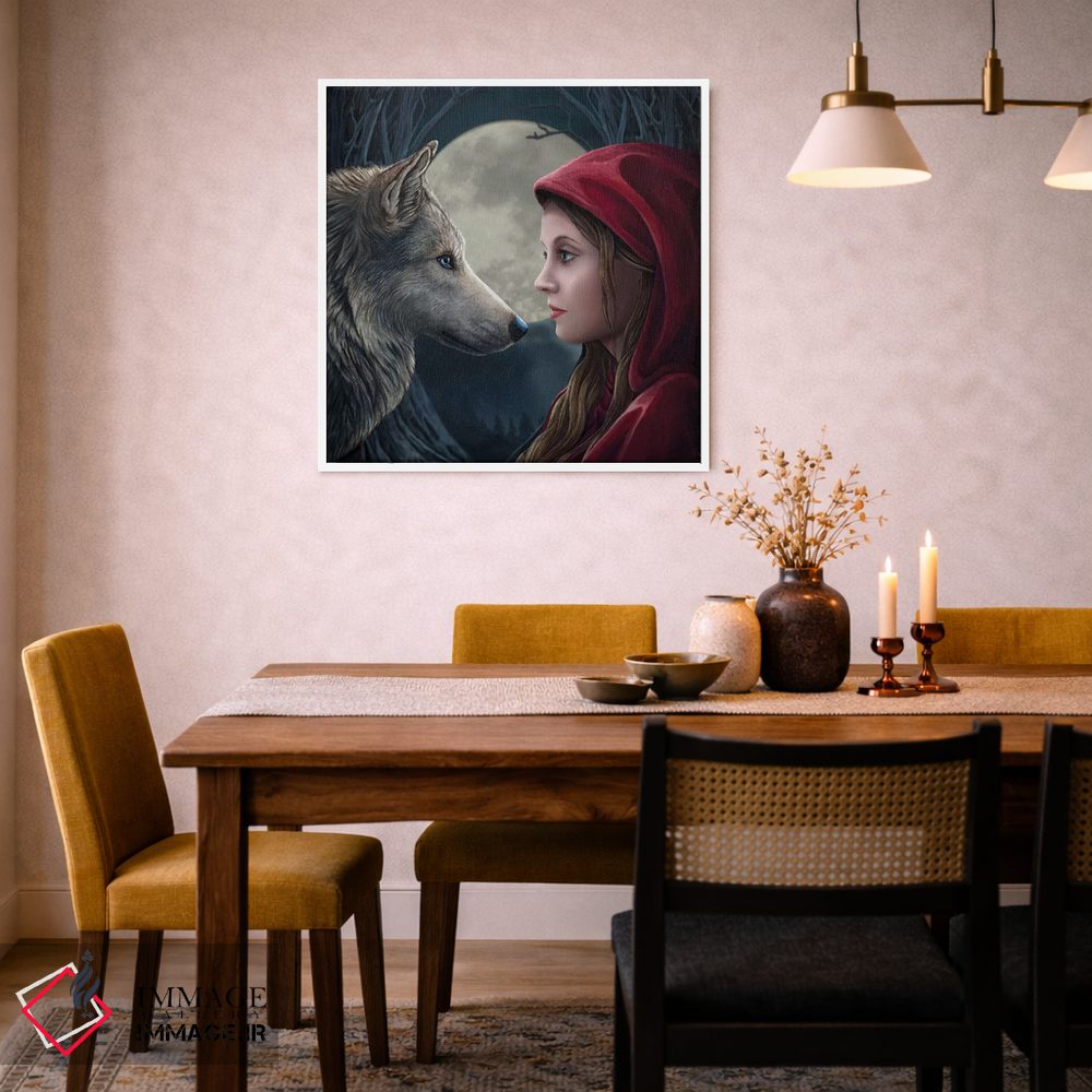 تابلو دکوراتیو "مسحور ماه، مربع" اثر لیزا پارکر - D5W