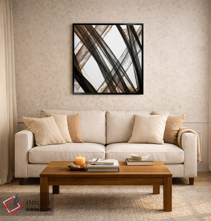 تابلو مینیمال "راه های متقاطع ۳" اثر آلونزو ساندرز - D3B